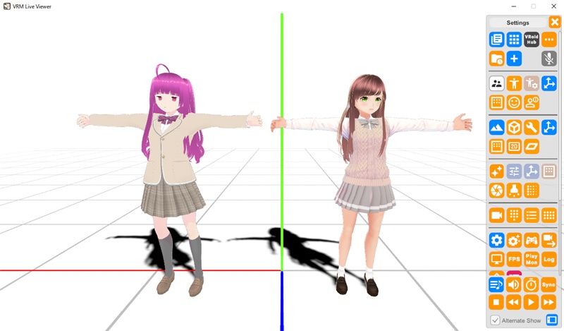 VRMLiveViewer用 床GLB