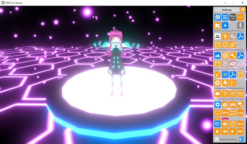 VRMLiveViewer用 床GLB