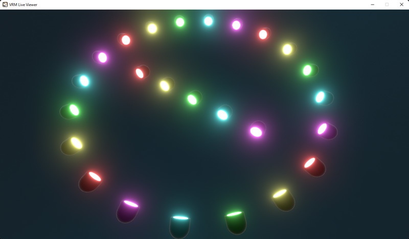 VRMLiveViewer用 ステージ照明オブジェクトGLB