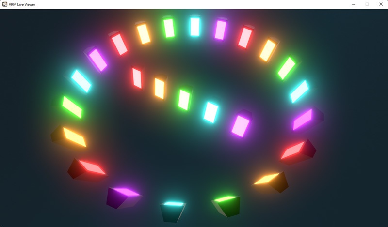 VRMLiveViewer用 ステージ照明オブジェクトGLB