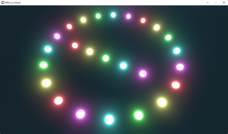 VRMLiveViewer用 ステージ照明オブジェクトGLB