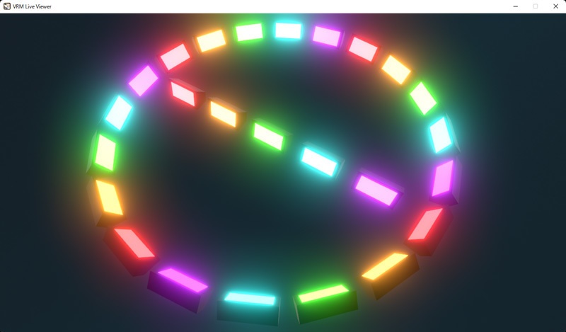 VRMLiveViewer用 ステージ照明オブジェクトGLB