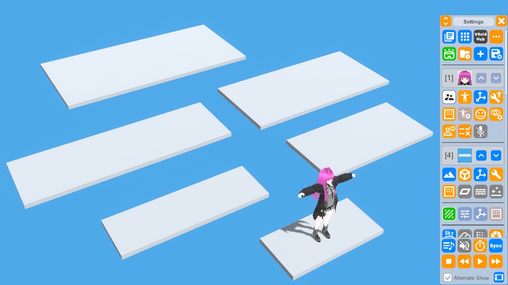 VRMLiveViewer用 キャラスタンドセット v1.2