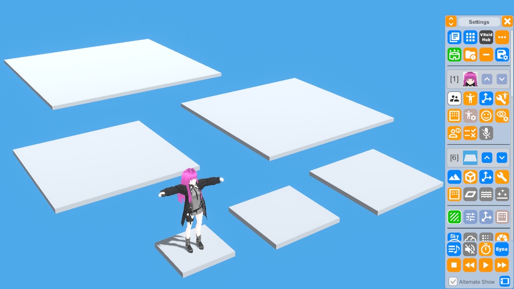 VRMLiveViewer用 キャラスタンドセット v1.2