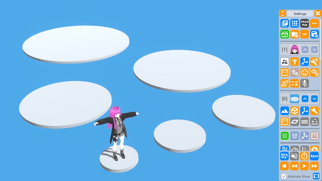 VRMLiveViewer用 キャラスタンドセット v1.2