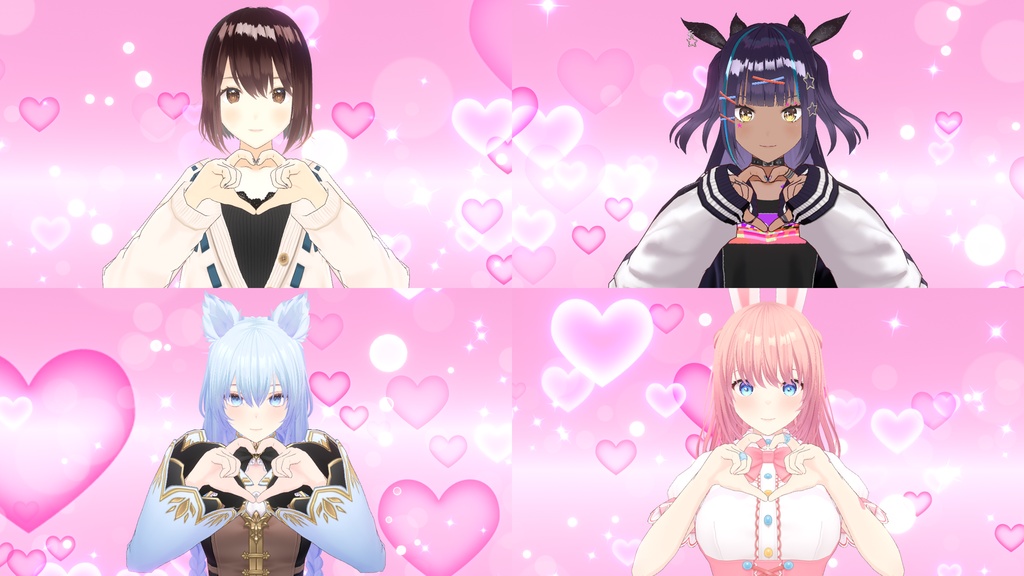 VRMお人形遊びポーズ+VRMLiveViewer設定セット v1.1