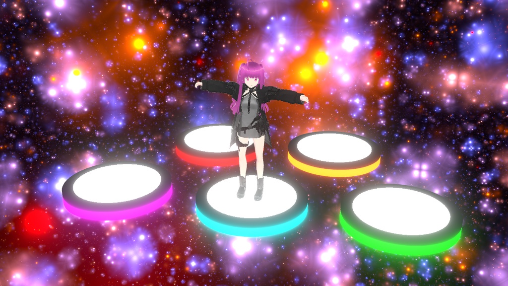 VRMLiveViewer用 スタンド型床のバリエーション集