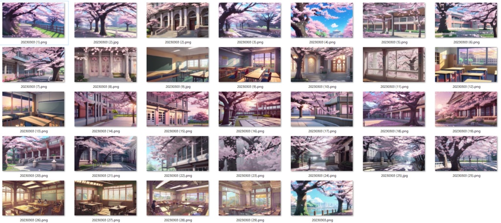 【更新】卒業式用(桜・教室・春)背景素材 ※高画質化&リサイズ