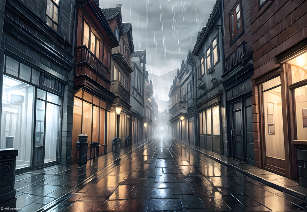 梅雨用背景素材(あじさい/ストリート/室内など)