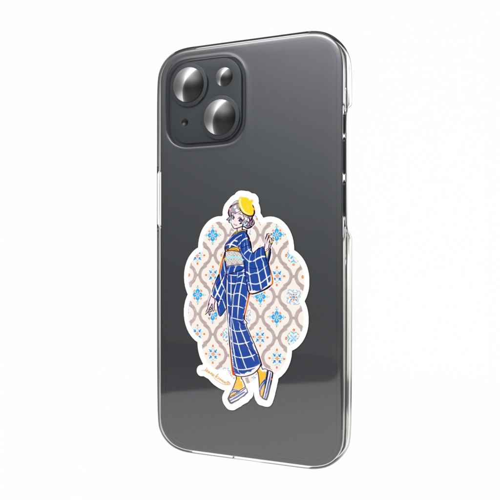 スマホステッカー(蒼) 