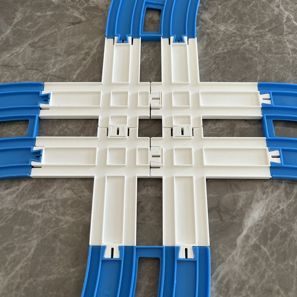 DIYレール:プラレール複線用交差点