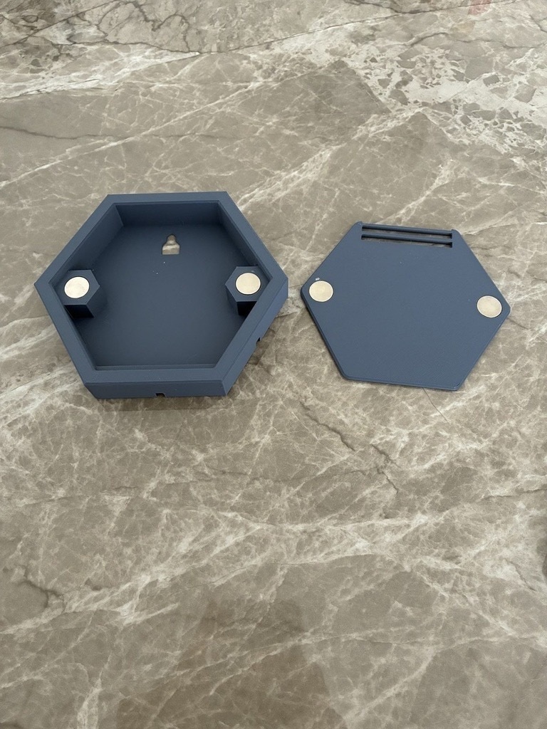 【グレー】完走メダル用 壁掛けディスプレイ【HEXホルダー】