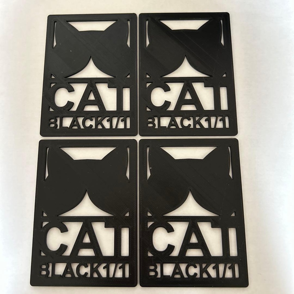 MtG 1/1黒ネコトークン【4枚セット】