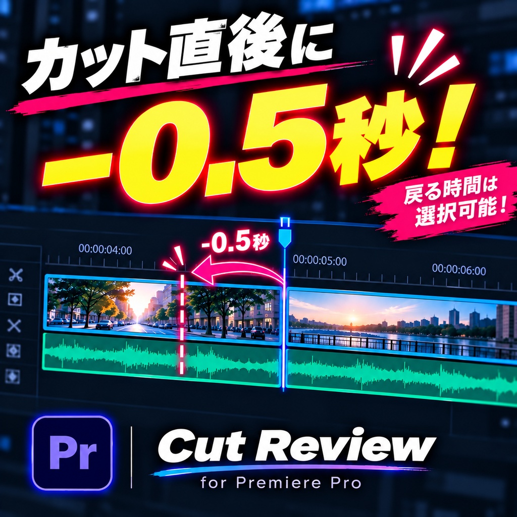 Cut Review for Premiere Pro｜カット後の「ちょっと戻す」を自動化