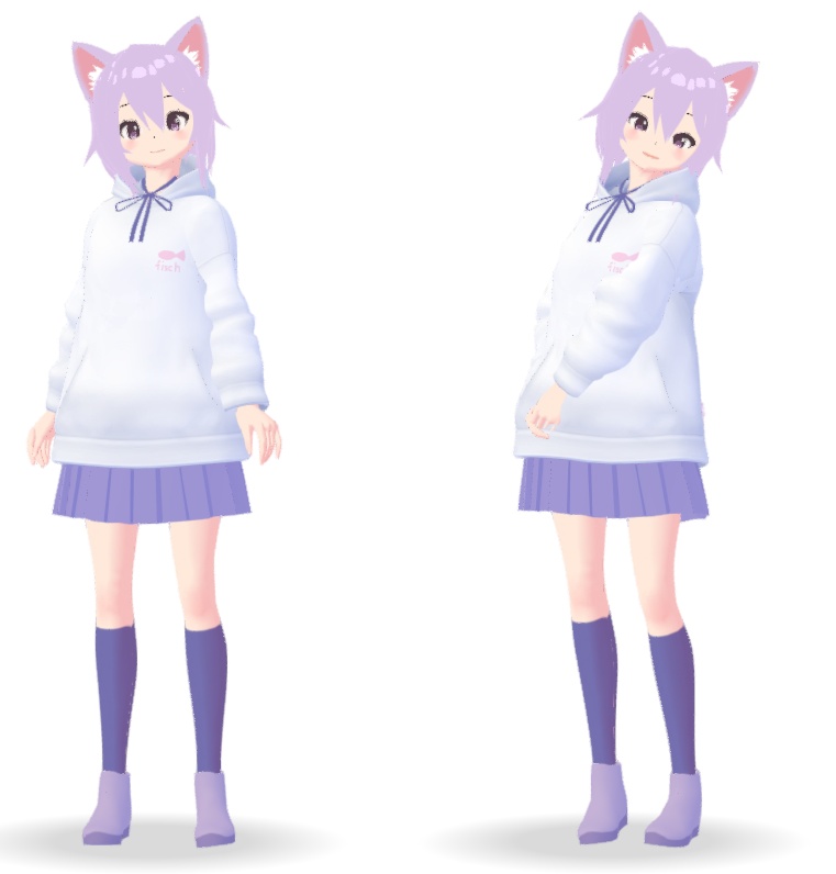 [VRroid製オリジナル無料アバター]ゆるねこ - ねこみ商店 - 2/2