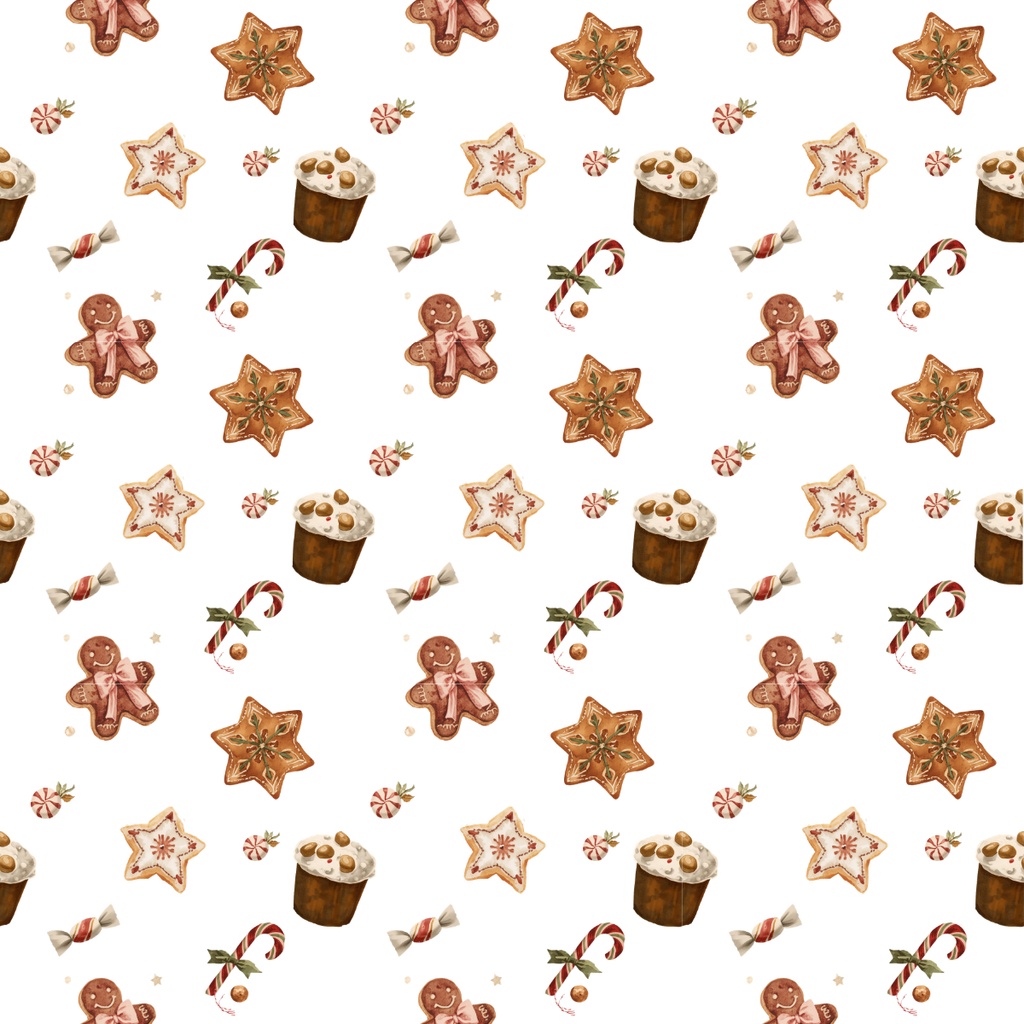 クリスマス|オーナメント・ギフト・お菓子|デジタルペーパー、シームレス素材 3柄×3色+1色おまけ全10枚セット|背景素材・ラッピング