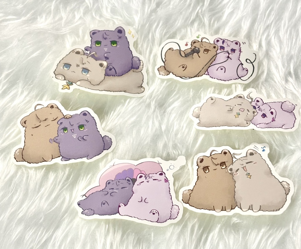 ポメ化ミニステッカー