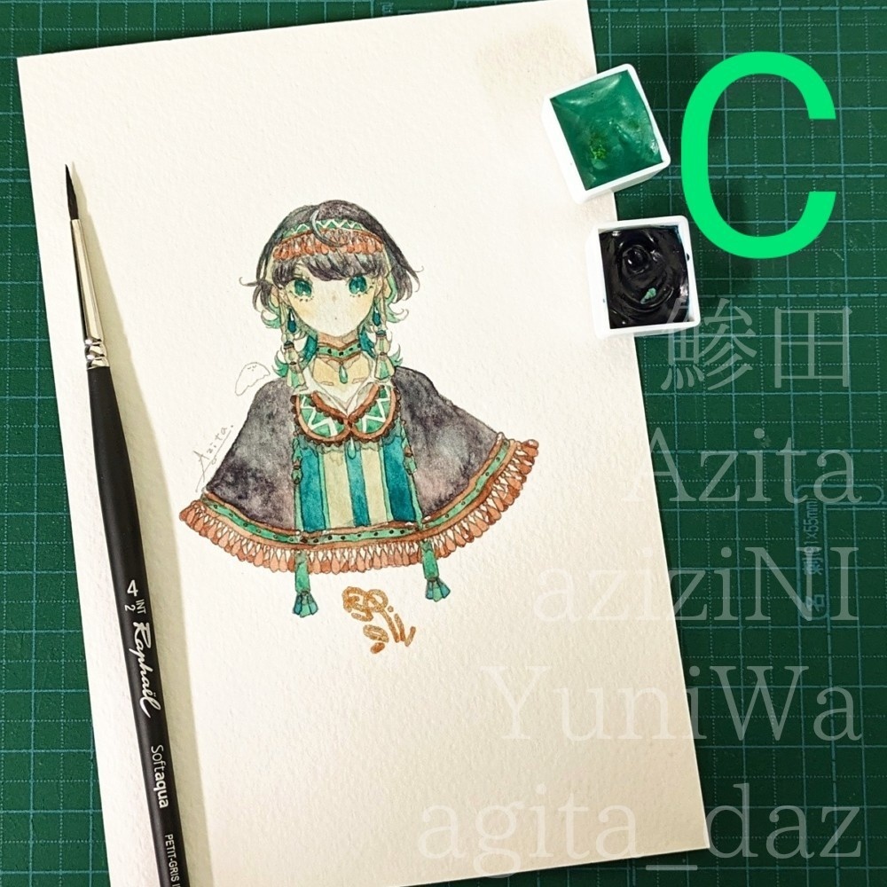 ハガキ原画∶A〜F