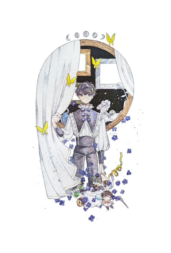 【額装原画】巡る【着払い】