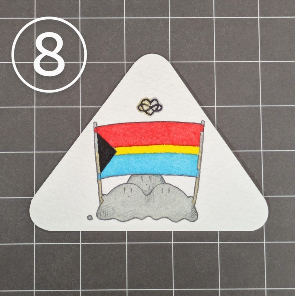 🏳️🌈🏳️⚧️2025プライド月間絵A①〜⑧