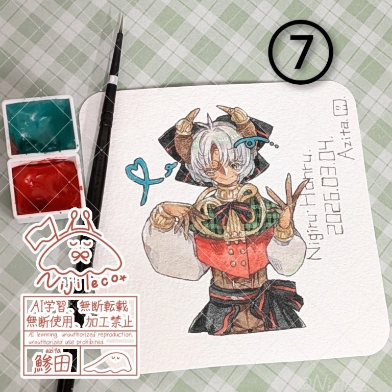 色んな原画∶①〜⑦