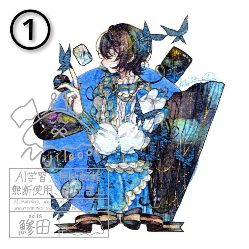 【額装作品】祝福を君に∶①〜③【着払い】