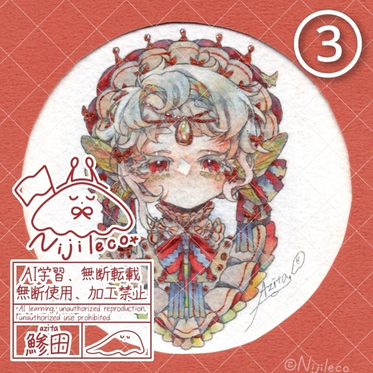 【額装作品】祝福を君に∶①〜③【着払い】