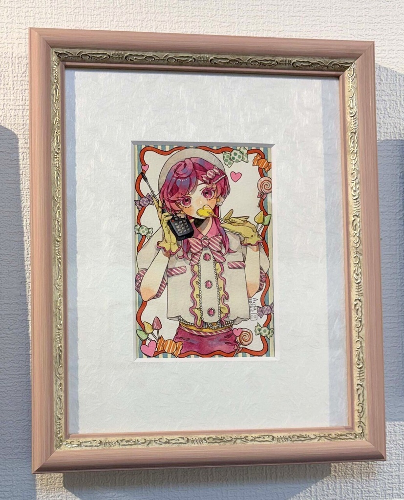 【額装原画】キャンディに惹かれる①、②【着払い】