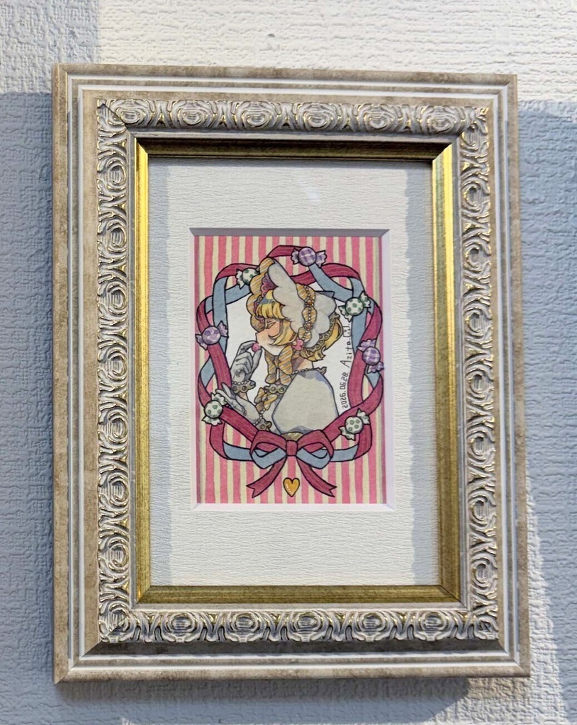 【額装原画】キャンディに惹かれる①、②【着払い】