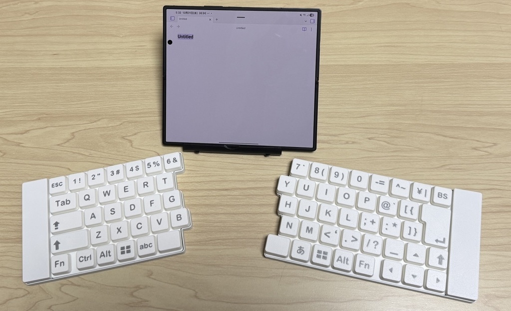 完全無線JIS配列左右分割60%キーボード: Tws-lp-jis60