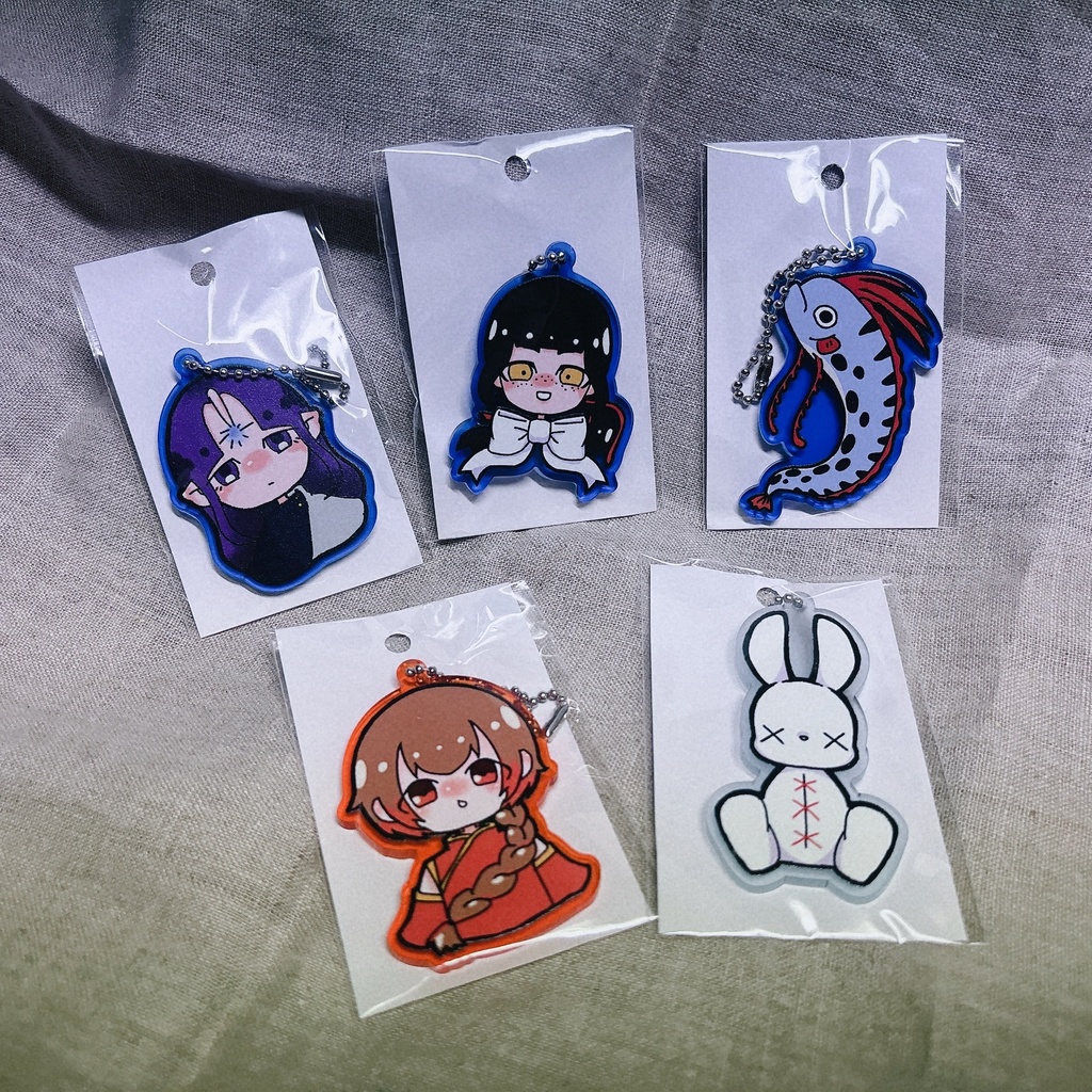 ペアアクリルキーホルダー&アクリルキーホルダー