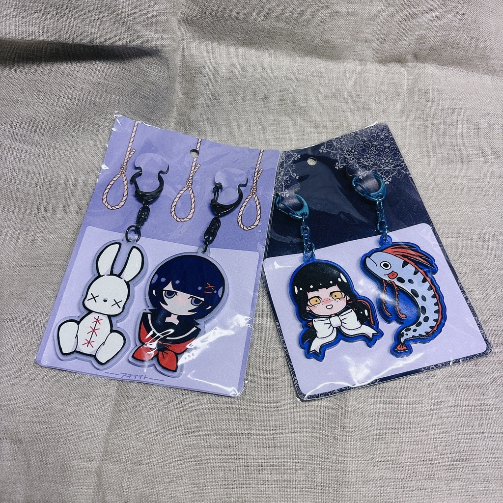 ペアアクリルキーホルダー&アクリルキーホルダー