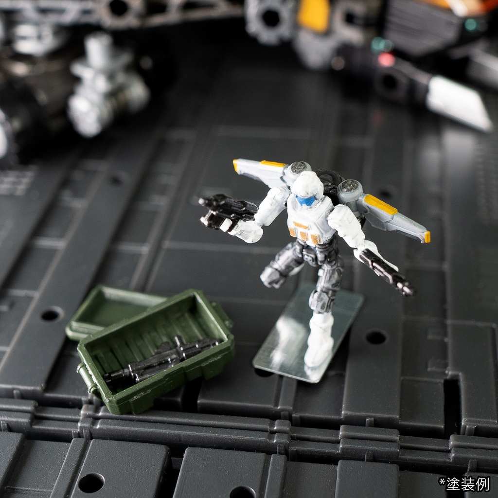 「スリーミン」 1/60 組み立て式単色可動アクション歩兵&整備員 セット