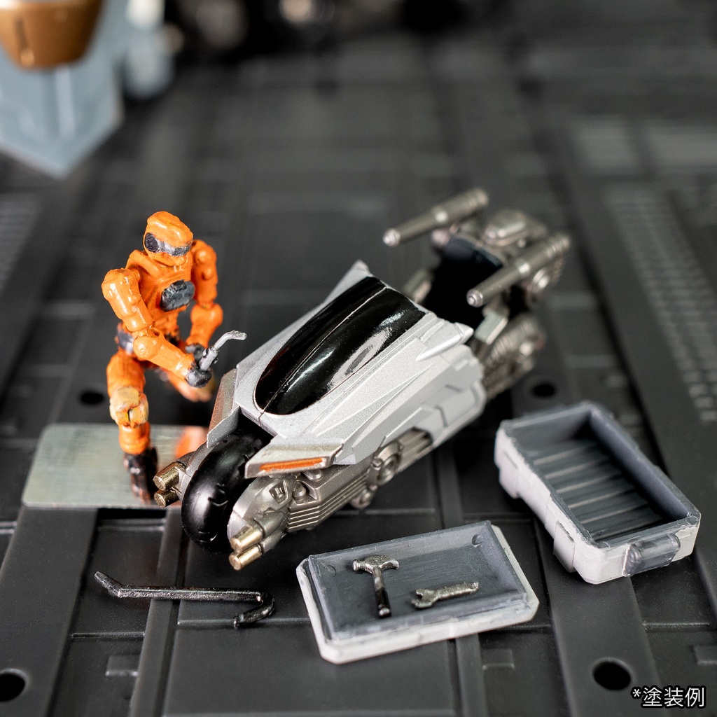 「スリーミン」 1/60 組み立て式単色可動アクション歩兵&整備員 セット