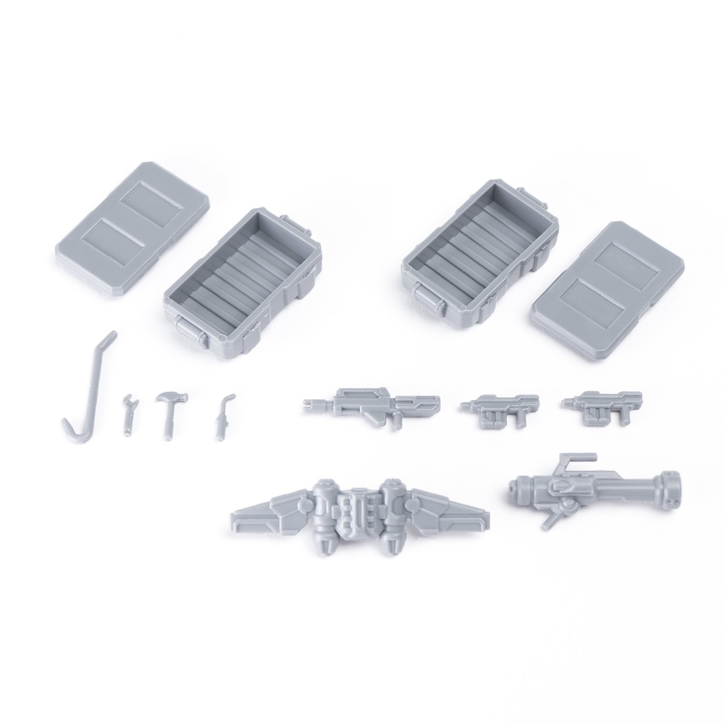 「スリーミン」 1/60 組み立て式単色可動アクション歩兵&整備員 セット