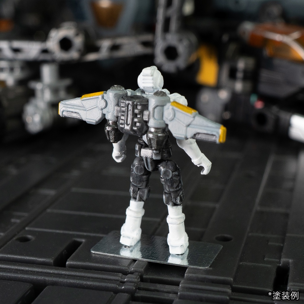 「スリーミン」 1/60 組み立て式単色可動アクション歩兵&整備員 セット