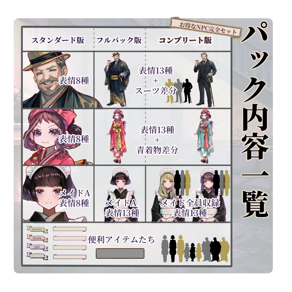 【TRPG/マダミス】すぐ使える|貴族の館・玄関ホール|シーン完結パック | ココフォリア対応|大正浪漫パックNo.3|素材セット