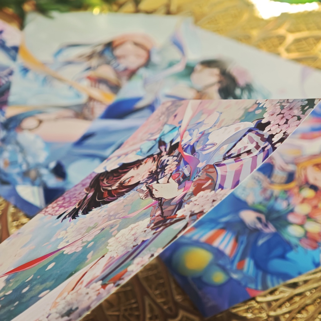 【ポストカード】国旗キモノガール 5種