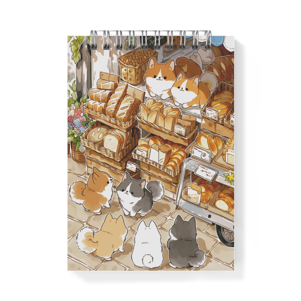 【コーギーちゃんのパン屋さん】 メモ帳（A6）