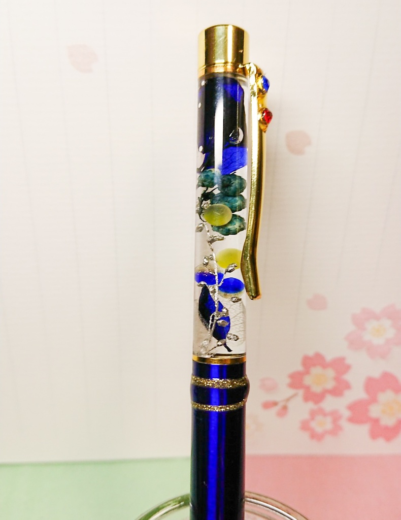 三日月・小狐丸ハーバリウムボールペン【刀剣乱舞】