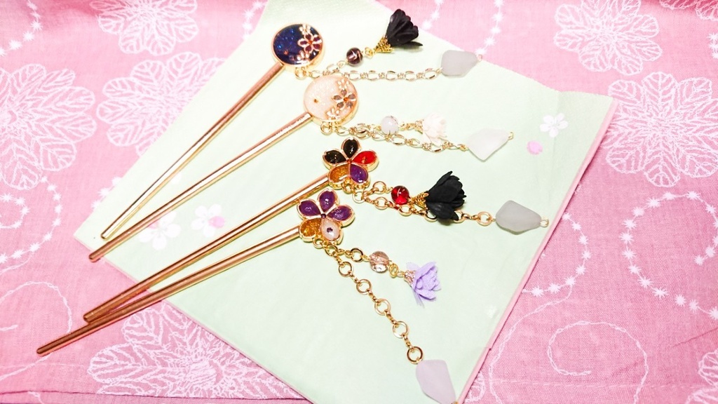 伊達組+長谷部 簪【刀剣乱舞】