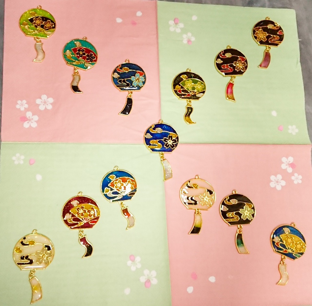 【刀剣乱舞】三日月・石切丸・一期・和泉守 風鈴レジン【パーツ選べる】