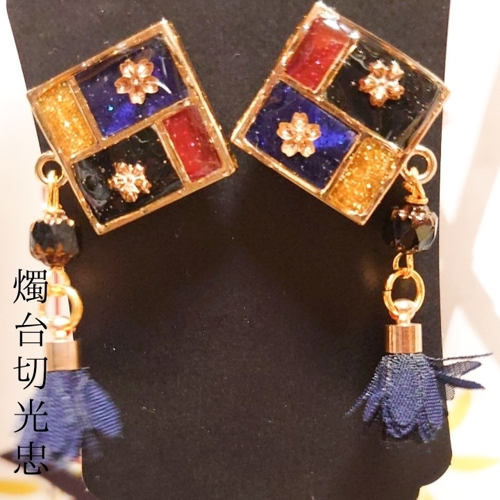 【刀剣乱舞】イヤリング【燭台切、大倶利伽羅、鶴丸】