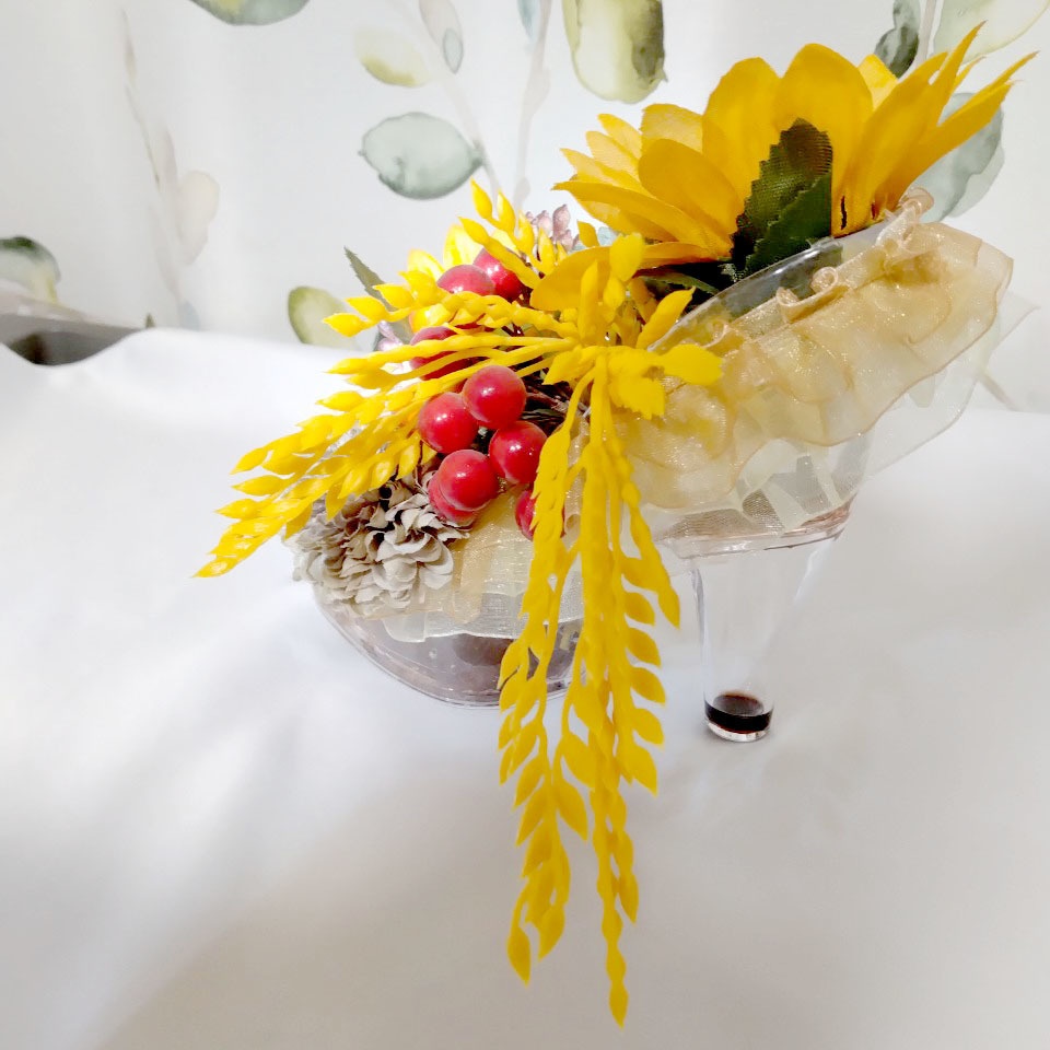 【サバナクロー寮イメージ】ヒールの靴&フラワーインテリア【ツイステッドワンダーランド】