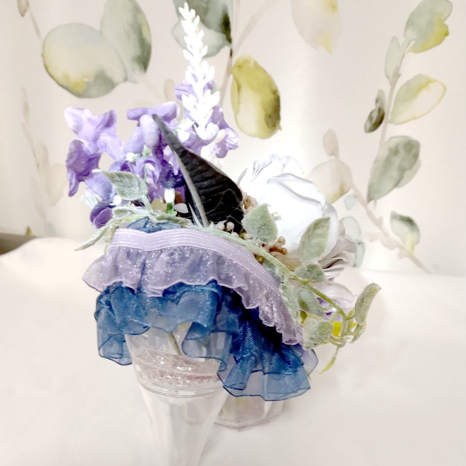 【オクタヴィネル寮イメージ】ヒールの靴&フラワーインテリア【ツイステッドワンダーランド】