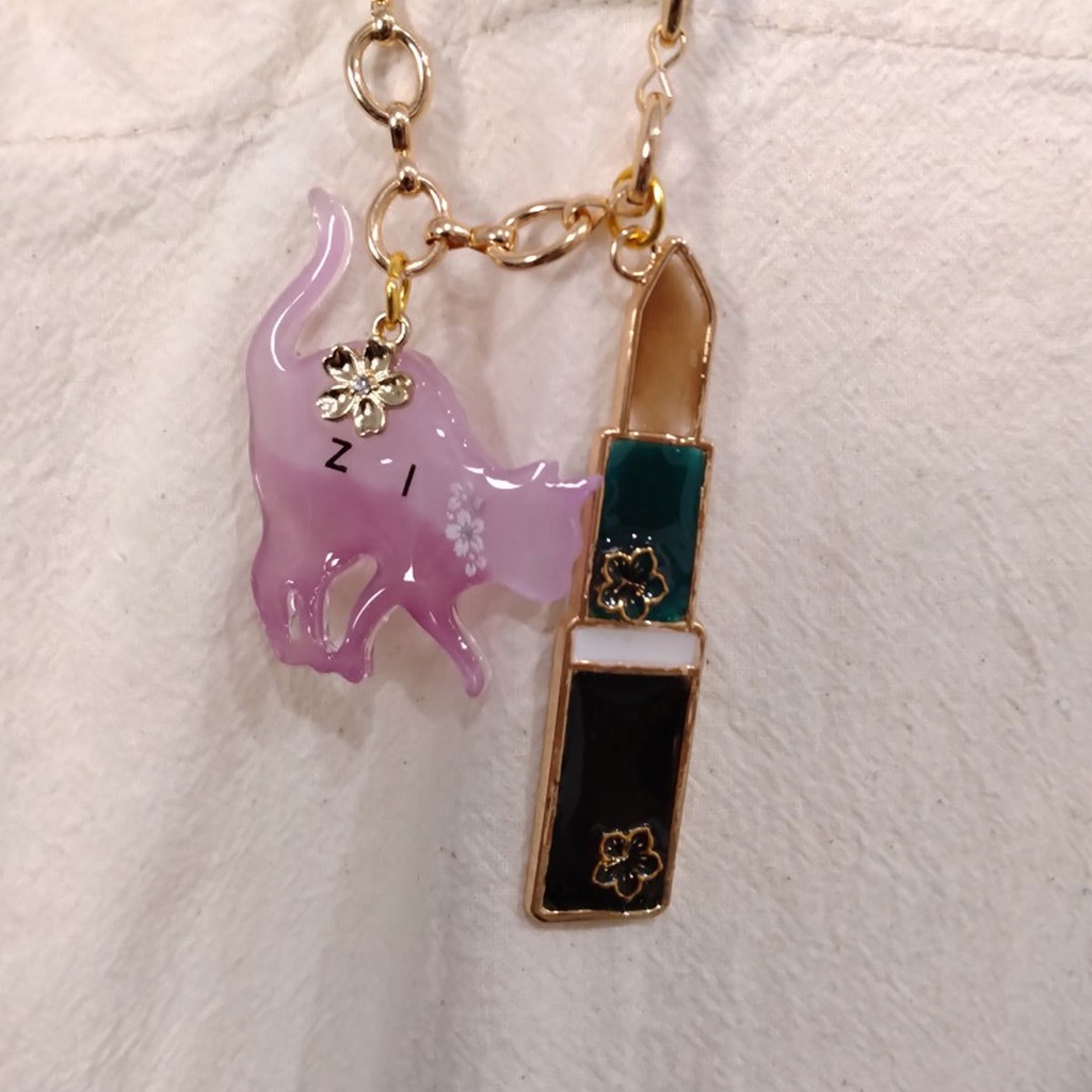 【六年生】忍たまイメージ/イニシャル猫&リップバックチャーム