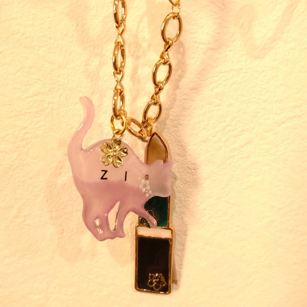 【六年生】忍たまイメージ/イニシャル猫&リップバックチャーム