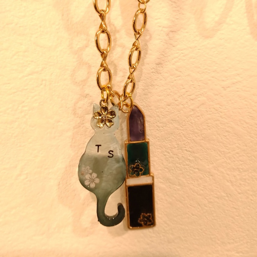 【六年生】忍たまイメージ/イニシャル猫&リップバックチャーム