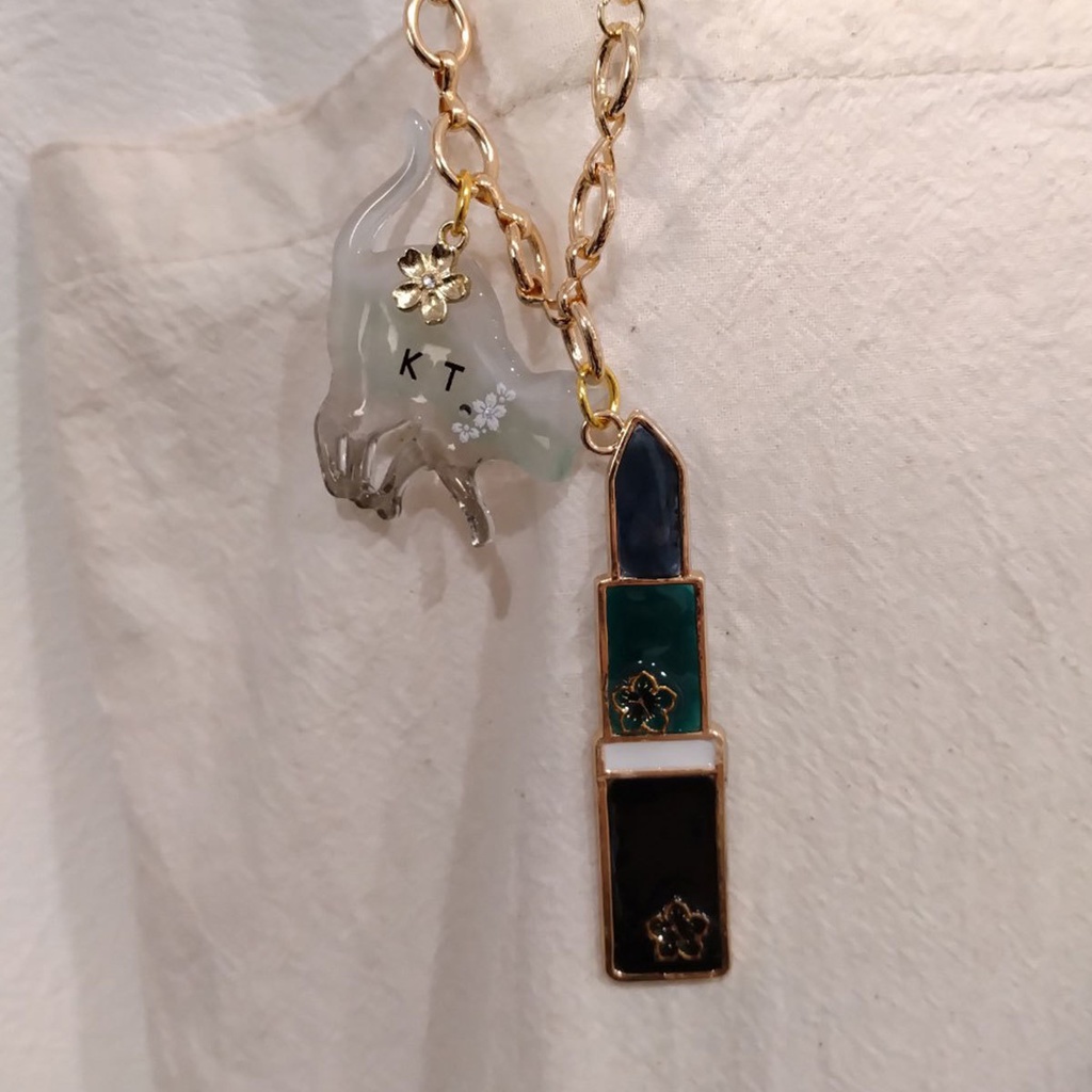 【六年生】忍たまイメージ/イニシャル猫&リップバックチャーム