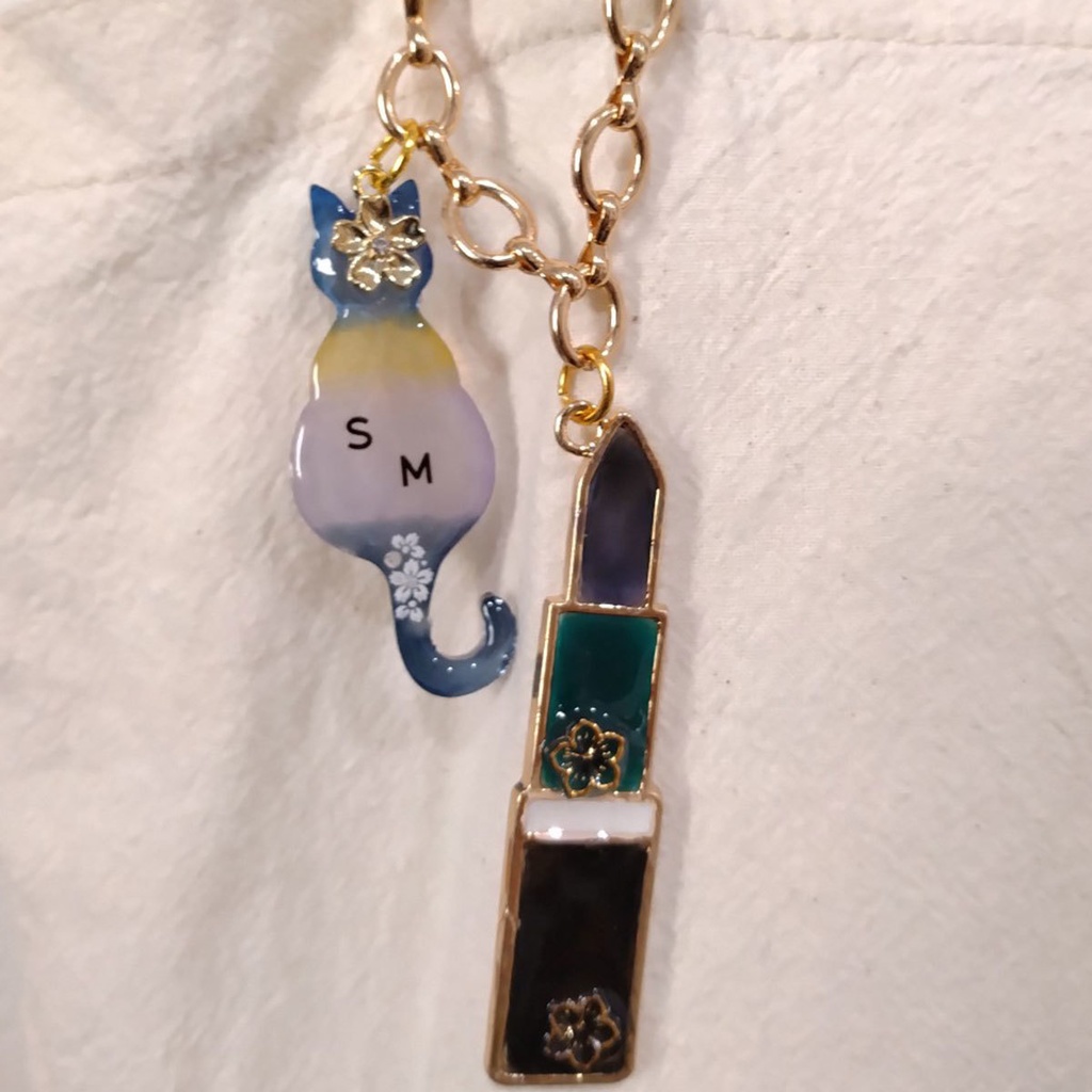 【六年生】忍たまイメージ/イニシャル猫&リップバックチャーム